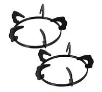 Amosfun Support Antidérapant en Fonte pour Cuisinière à Gaz Domestique, Lot de 2 Pièces, Diamètre 20,2 Cm, Adapté pour Wok et Petites Casseroles, Accessoire la Cuisine Solide