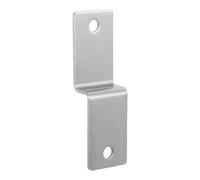 Amosfun Support D’Armoire en Z Acier Inoxydable, Connecteur Mural | Perçages Prévus, Finition Lisse Argentée, pour Rénovation Cuisine Ancienne, Murs Variés et Meubles