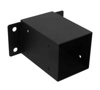 Amosfun Support de Poteau Lot de 1 Set de Set Capacité de Charge Élevée en Fer Noir Robuste Base D'ancrage Réutilisable pour Terrasse et Rénovation pour Pergolas