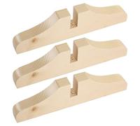 Amosfun Support de Séparation de Pièce en Bois Beige pour Mini Paravent Pliable, Lot de 3 Pièces Résistant à l'usure, pour Chambre et Salon
