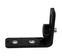 Amosfun Support Magnétique L en Plastique Noir Fixation Murale Facile, Porte-niveau Réglable pour Outils de Mesure et Cintres Muraux