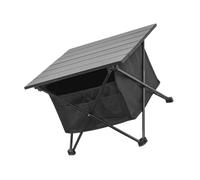 Amosfun Table Pliante Extérieure de Pique-niques avec Poche Frontale, Noir | Oxford et Alliage D’aluminium, Support Stable et Démontage Facile, pour Barbecue et Tailgate