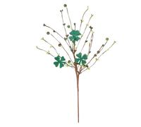 Amosfun Trèfle à Quatre Feuilles Fake Plants St Patrick Branches artificielles pâques décoration Decoration Jardin Faux Ornements de Plantes décor de la Saint Patrick Faux Choix Plastique