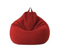 AMOUNE Housse de Pouf Poire Lin ,80x90cm - Sans Remplissage, Pouf d'intérieur/extérieur, pour adultes, Enfants et adolescents