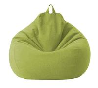 AMOUNE Housse de Pouf Poire Lin , Sans Remplissage, Pouf d'intérieur/extérieur, pour adultes, Enfants et adolescents - 80x90cm