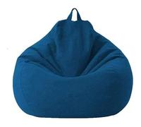 AMOUNE Housse de Pouf Poire, Sans Remplissage, Pouf d'intérieur/extérieur, pour adultes, Enfants et adolescents - 80x90cm - Bleu
