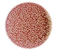AMOUR Assiette plate ronde 20 cm - Assiette en céramique élégante au design élégant, idéale pour le petit déjeuner, les gâteaux ou les apéritifs - Qualité supérieure, passe au lave-vaisselle pour un