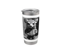 Amoureux de souris Streetwear élégant Gobelet isotherme en acier inoxydable double paroi