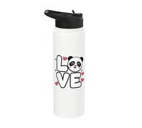 Amoureux des pandas, gardiens de zoo, animaux mignons, adolescentes, femmes Stainless Steel Insulated Water Bottle