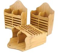 AMOYER Bois Chopsticks Box Rack Cuisine Couverts de Stockage Chopsticks cuillère égouttoir Arts de la Table Organisateur Lanyard Cuisine 1pc