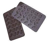 AMOYER Feuille Forme gâteau en Silicone Moule Chocolat de Petit gâteau de Glace au Beurre Petits Brownies Moule Cake Party Outils Cookie