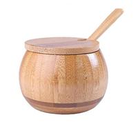 AMOYER Ménage Cuisine Fournitures salière/Bois Couverture Assaisonnement Pot d'huile d'olive Bouteille Sucrier de Cuisine Outils Assaisonnement avec Couvercle