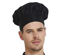 AMOYER Unisexe Toque avec Bande élastique Chapeaux De Cuisine Bakers Caps Confortable Durable Doux Cuisine Cap pour Hommes Femmes