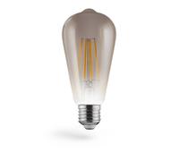 Amp. fil. LED, E27, 420lm 8W, pist. Edison vint., inten. rég., blc chd
