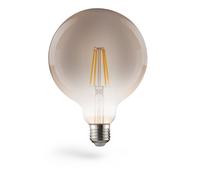 Amp. fil. LED, E27, 420lm 8W, vintage Globe 125, inten. régl., blc chd