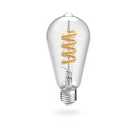 Amp. LED intel., Matter, E27, rétro, filam. ST64, RVBB, var., av. app.