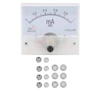 Ampèremètre Analogique 85C1 DC 0-1mA - Voltmètre à Pointeur avec Échelle Claire - Pour Mesure de Courant DC