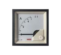 Ampèremètre analogique de panneau V c.a., 72mm x 72mm, Echelle 10 (Input) A, -10°C à +65°C, 1% Ferromagnétique