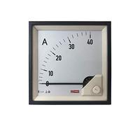 Ampèremètre analogique de panneau V c.a., 96mm x 96mm, Echelle 40 (Input) A, -10°C à +65°C, 1% Ferromagnétique