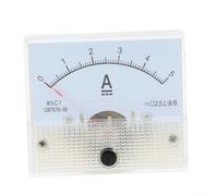 Ampèremètre analogique - Voltmètre CC 0-30 V 0-5 A pour test industriel et jauge d'équipement d'inspection (0-5 A)