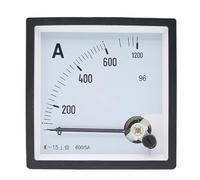 Ampèremètre CA de type pointeur SQ-96, 2 fois, type de surcharge, plage 50/5A 100/5A 500/5A, panneau de jauge d'ampèremètre analogique 96x96mm, 1 pièce(100A(5A))