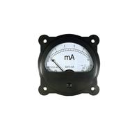 Ampèremètre circulaire 62C5 DC, milliampère, 1mA, 2mA, 5mA, 10mA, 20mA, 30mA, 50mA, 100mA, 200mA, 300mA, 500mA, Type pointeur, Instrument noir(2mA)