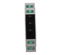 Ampèremètre numérique triphasé à montage sur rail DIN avec affichage LED, voltmètre compact 90 x 65 x 18 mm pour surveillance et test de panneaux électriques industriels commerciaux