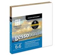 Ampersand Art Supply Museum Series Gessobord Lot de 4 profilés plats 1/8" 15,2 x 15,2 cm