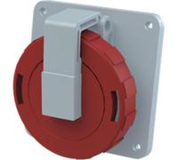 Amphenol 16 ampères CEE prise encastrée 5 pôles (3P+N+PE) femelle, codage 6h rouge 200/346V à 240/415V fréquence 50 et