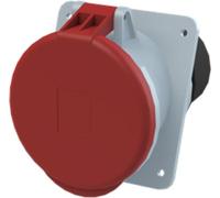 Amphenol 63 ampères CEE prise encastrée 5 pôles (3P+N+PE) femelle, codage 6h rouge 200/346V à 240/415V fréquence 50 et