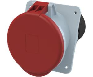 Amphenol 63 ampères CEE prise encastrée 5 pôles (3P+N+PE) femelle, codage 6h rouge 200/346V à 240/415V fréquence 50 et