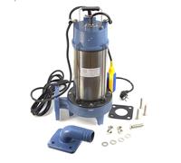 Ampika QW-1801DF Pompe de Relevage Fécale avec Broyeur et Flotteur pour Eaux Usées, 1800 W, 21 000 l/h, Hauteur d'Impulsion Max. 5 m