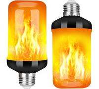 Ampoule à effet flamme réaliste, culot E26, 4 modes, pour la décoration intérieure et les événements
