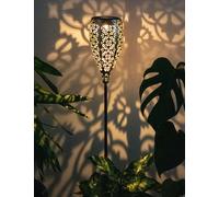 Ampoule à Enficher Lampe Solaire Extérieur Terrasses Pointe Or Noir LED