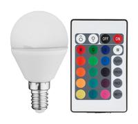 Ampoule à incandescence RGB LED E14 illuminant 4 watts dimmable Globo 106750