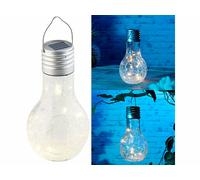 Ampoule à LED décorative aspect craquelé, avec chargement solaire et capteur de