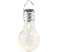Lunartec Ampoule à LED décorative aspect craquelé, avec chargement solaire et capteur de luminosité