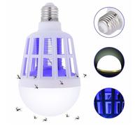 Ampoule anti-moustiques 2 en 1, piège à insectes intégré, compatible avec douille E26/E27 110 V, idéale pour l'intérieur,