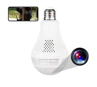 Ampoule Caméra Espion 360° Infrarouge HD Bidirectionnelle WiFi + SD 64Go YONIS