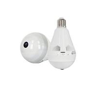 Ampoule Caméra Espion De Surveillance HD 2Mp 360° Wifi Ip E27 Vision Nocturne Ir + SD 32Go