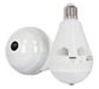 Ampoule Caméra Espion De Surveillance HD 2Mp 360° Wifi Ip E27 Vision Nocturne Ir + SD 32Go YONIS G