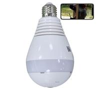 Ampoule Caméra Espion HD 1.3Mp 360° Voix Bidirectionnelle IP Wifi Vision Infrarouge + SD 4Go YONIS
