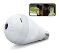 Ampoule Caméra Ip Panoramique A 360 Degrées Connectée Android iOs E27 Wifi + SD 8Go