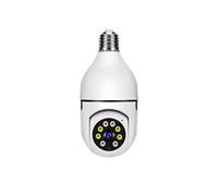Ampoule caméra wifi intelligente de surveillance vision HD 355° nocturne IP66 audio bidirectionnelle HDME + micro SD 128go