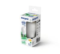 Ampoule E27 standard A60, verre blanc - blanc chaud 2700k 840l. - Energetic