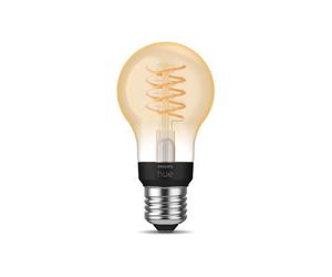 Ampoule connectée filament Philips Hue Filament White A60 E27 2100K 550 lm Bluetooth Blanche