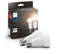 Philips Ampoules connectées Hue White E27 75W 1050 lm Bluetooth Alexa Google Apple HomeKit Pack de 2