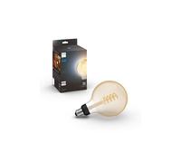 Philips Ampoule connectée Hue White Ambiance Filament Globe E27 7W transparente