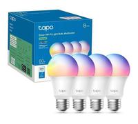 Ampoule connectée WiFi E27 - TP-LINK - Tapo L530E - Multicolore - 8.7W 806Lm - Dimmable 2500-6500K (Pack 4)