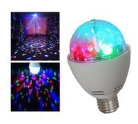 Ampoule culot E27 jeu de lumière LEDs RVB 3x1W effet ASTRO rotatif